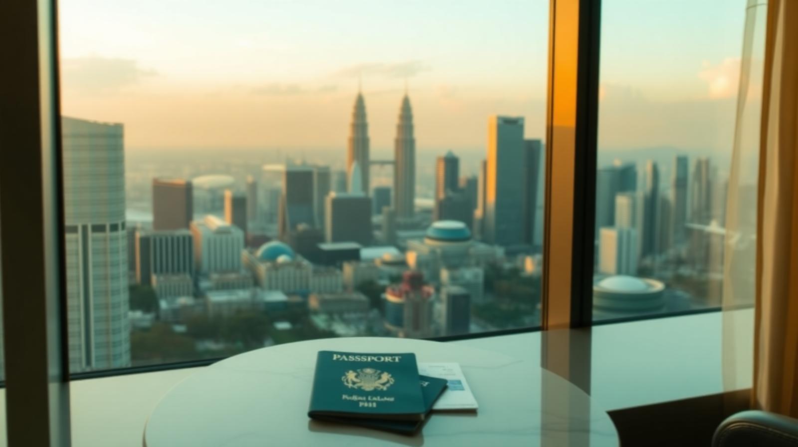 KL skyline from a clinic lounge